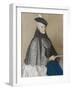 Portret Van Mme Boere, Jean-Etienne Liotard.-Jean-Etienne Liotard-Framed Art Print