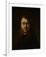 Portret Van Rembrandt Harmensz. Van Rijn-Rembrandt van Rijn-Framed Art Print