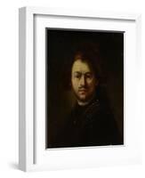 Portret Van Rembrandt Harmensz. Van Rijn-Rembrandt van Rijn-Framed Art Print