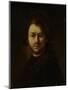 Portret Van Rembrandt Harmensz. Van Rijn-Rembrandt van Rijn-Mounted Art Print