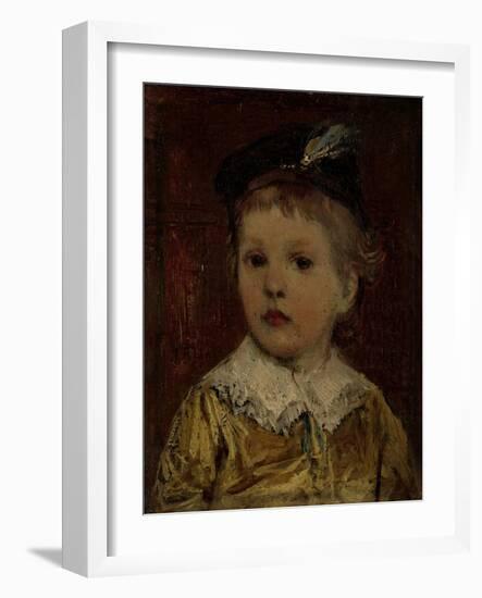 Portret Van Willem, Vermoedelijk Willem Matthijs Maris Jbzn, Zoon Van Jacob Maris-Jacob Maris-Framed Art Print