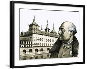 Portriat of General Franco-Eric Parker-Framed Giclee Print