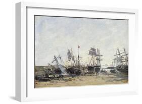 Portrieux, C.1873-Eugène Boudin-Framed Giclee Print