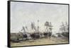 Portrieux, C.1873-Eugène Boudin-Framed Stretched Canvas