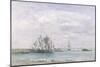 Portrieux (Oil on Canvas)-Eugene Louis Boudin-Mounted Giclee Print