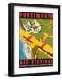 Portsmouth Air Festival - Dave Thompson Contemporary Travel Print-Dave Thompson-Framed Art Print