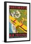 Portsmouth Air Festival - Dave Thompson Contemporary Travel Print-Dave Thompson-Framed Giclee Print