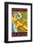 Portsmouth Air Festival - Dave Thompson Contemporary Travel Print-Dave Thompson-Framed Giclee Print