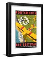 Portsmouth Air Festival - Dave Thompson Contemporary Travel Print-Dave Thompson-Framed Giclee Print