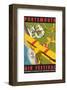 Portsmouth Air Festival - Dave Thompson Contemporary Travel Print-Dave Thompson-Framed Giclee Print