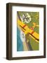 Portsmouth Air Show Blank - Dave Thompson Contemporary Travel Print-Dave Thompson-Framed Giclee Print