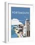 Portsmouth - Dave Thompson Contemporary Travel Print-Dave Thompson-Framed Art Print