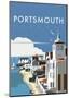 Portsmouth - Dave Thompson Contemporary Travel Print-Dave Thompson-Mounted Art Print