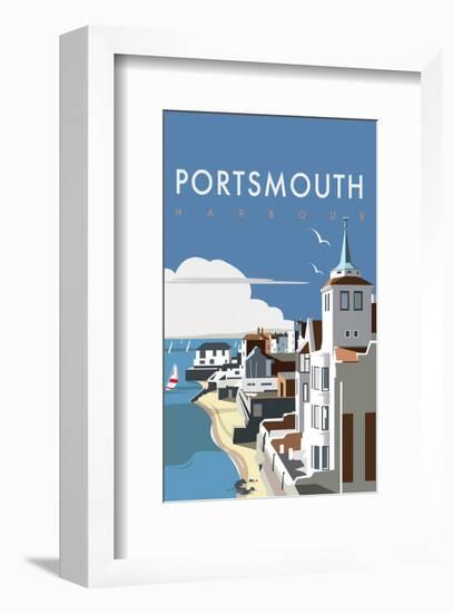 Portsmouth - Dave Thompson Contemporary Travel Print-Dave Thompson-Framed Giclee Print