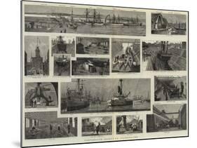 Portsmouth Dockyard Illustrated-null-Mounted Giclee Print