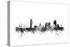 Portsmouth England Skyline-Michael Tompsett-Stretched Canvas