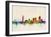 Portsmouth England Skyline-Michael Tompsett-Framed Art Print