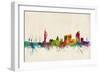 Portsmouth England Skyline-Michael Tompsett-Framed Art Print