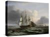 Portsmouth from Spithead-Thomas Luny-Stretched Canvas