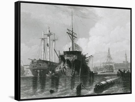 Portsmouth, Hampshire-EW Cooke-Framed Stretched Canvas