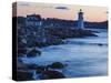 Portsmouth Harbor Lighthouse in New Castle, New Hampshire. Dawn-Jerry & Marcy Monkman-Stretched Canvas
