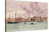 Portsmouth Harbour, 1884-John Brett-Stretched Canvas