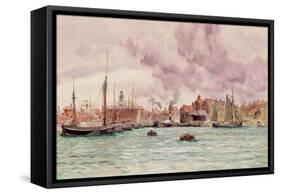 Portsmouth Harbour, 1884-John Brett-Framed Stretched Canvas