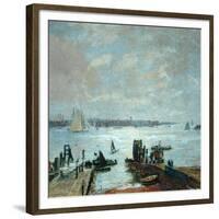 Portsmouth Harbour, 1907-John William Buxton Knight-Framed Giclee Print