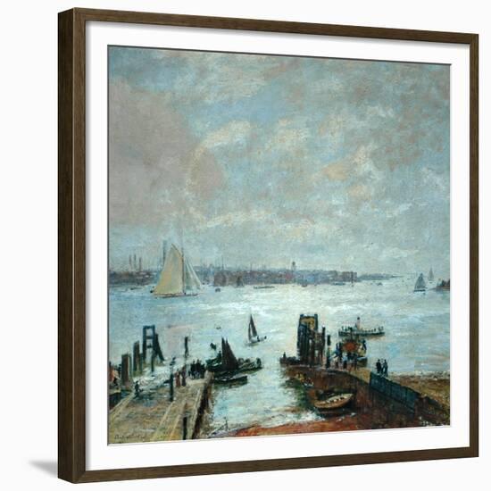 Portsmouth Harbour, 1907-John William Buxton Knight-Framed Giclee Print