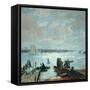 Portsmouth Harbour, 1907-John William Buxton Knight-Framed Stretched Canvas