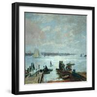 Portsmouth Harbour, 1907-John William Buxton Knight-Framed Giclee Print