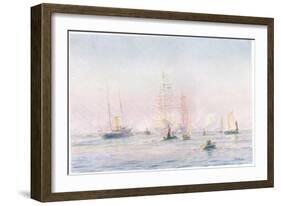 Portsmouth Harbour 1912, 1915-William Lionel Wyllie-Framed Giclee Print