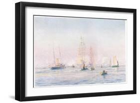 Portsmouth Harbour 1912, 1915-William Lionel Wyllie-Framed Giclee Print