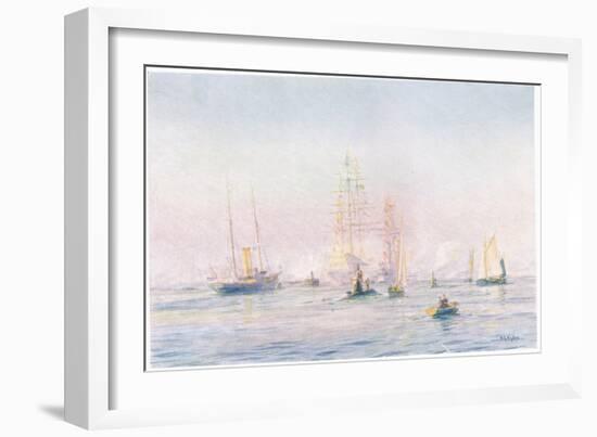 Portsmouth Harbour 1912, 1915-William Lionel Wyllie-Framed Giclee Print