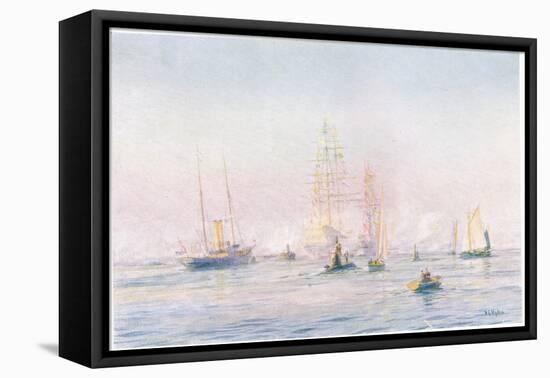 Portsmouth Harbour 1912, 1915-William Lionel Wyllie-Framed Stretched Canvas