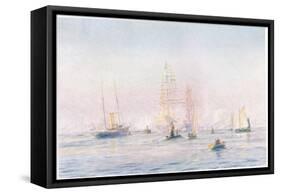 Portsmouth Harbour 1912, 1915-William Lionel Wyllie-Framed Stretched Canvas