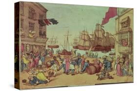 Portsmouth Point, 1811-Thomas Rowlandson-Stretched Canvas