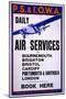 Portsmouth, Southsea & Isle of Wight Aviation - Daily Air Services-null-Mounted Art Print