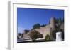 Portugal, Abrantes, Castle Walls and Statue of Francisco Almeida-null-Framed Giclee Print