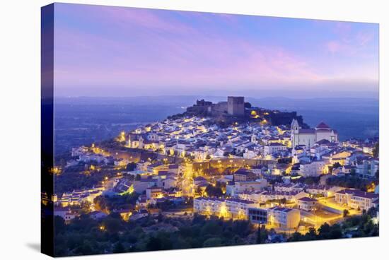 Portugal, Alentejo, Castelo De Vide, Overview at Dusk-Shaun Egan-Stretched Canvas