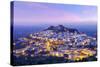 Portugal, Alentejo, Castelo De Vide, Overview at Dusk-Shaun Egan-Stretched Canvas