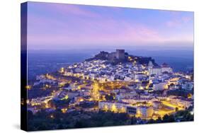 Portugal, Alentejo, Castelo De Vide, Overview at Dusk-Shaun Egan-Stretched Canvas