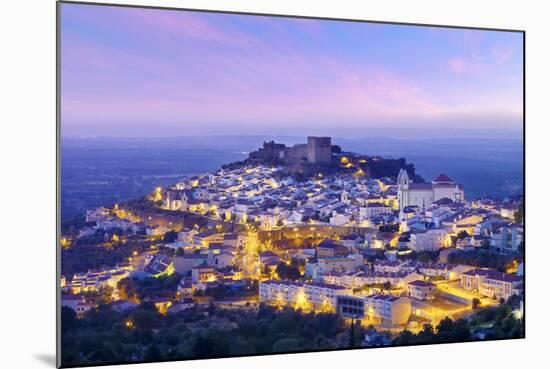 Portugal, Alentejo, Castelo De Vide, Overview at Dusk-Shaun Egan-Mounted Photographic Print