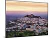 Portugal, Alentejo, Castelo De Vide, Overview at Dusk-Shaun Egan-Mounted Photographic Print