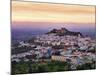 Portugal, Alentejo, Castelo De Vide, Overview at Dusk-Shaun Egan-Mounted Photographic Print