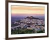 Portugal, Alentejo, Castelo De Vide, Overview at Dusk-Shaun Egan-Framed Photographic Print