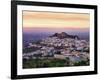 Portugal, Alentejo, Castelo De Vide, Overview at Dusk-Shaun Egan-Framed Photographic Print