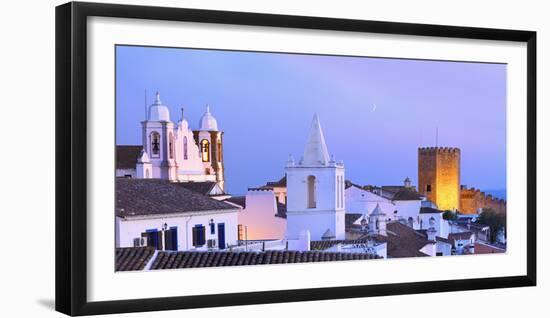 Portugal, Alentejo, Monsaraz, Overview at Dusk-Shaun Egan-Framed Photographic Print