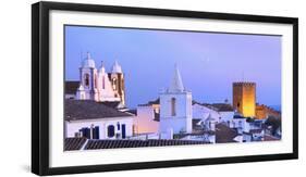 Portugal, Alentejo, Monsaraz, Overview at Dusk-Shaun Egan-Framed Photographic Print