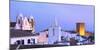 Portugal, Alentejo, Monsaraz, Overview at Dusk-Shaun Egan-Mounted Photographic Print